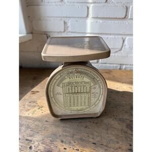 Vintage Pelouze postal scale mail parcel postage calculator stamp 1968 USPS rate